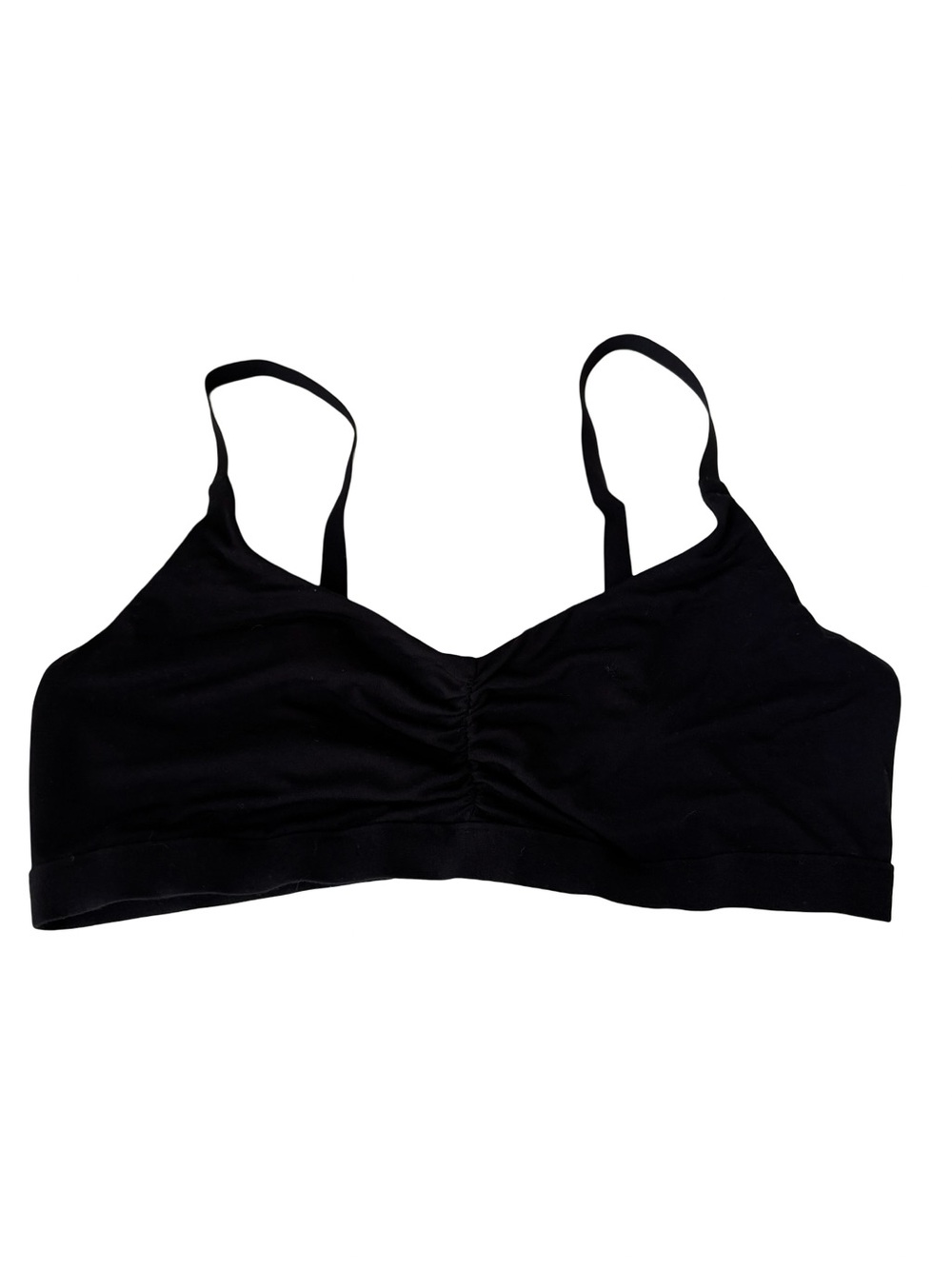 MeUndies Black Seamless Bralette 2X